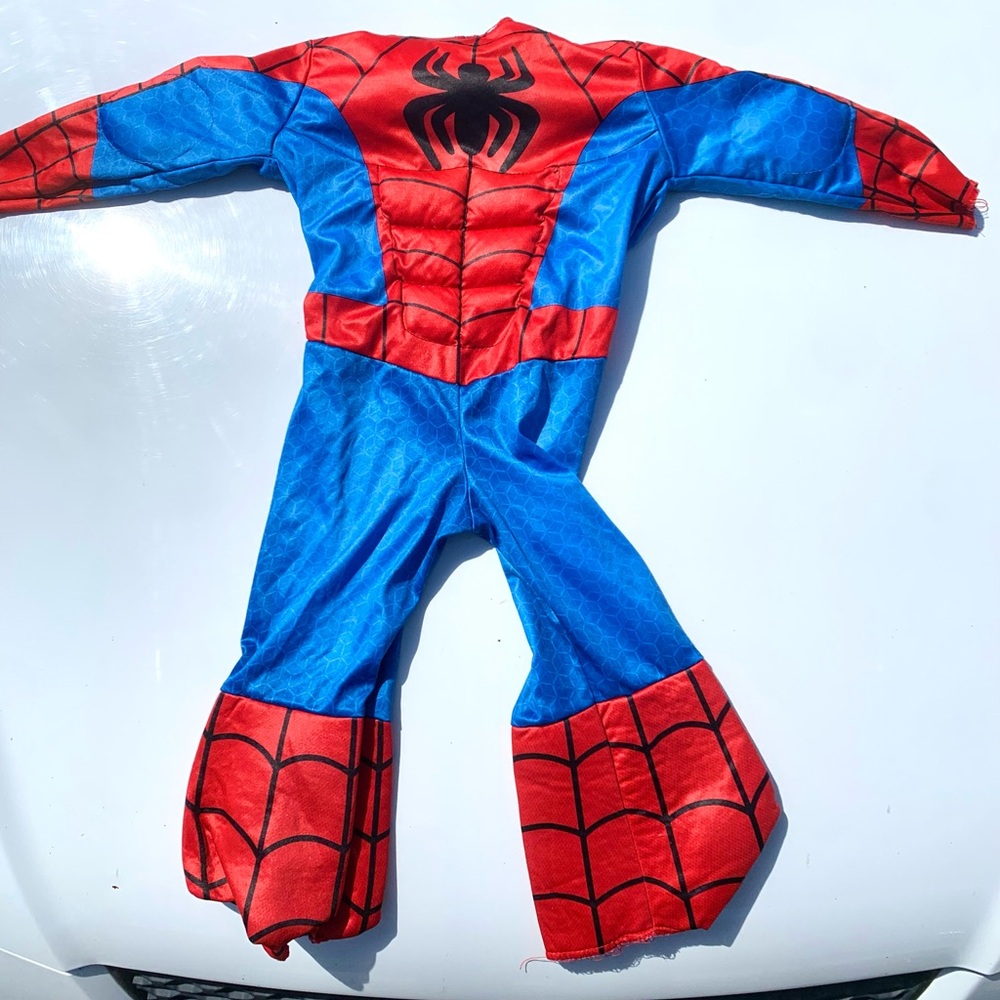Marvel Boys Red and Blue Spider-Man Muscle Chest Costume (7-8 Year Olds)